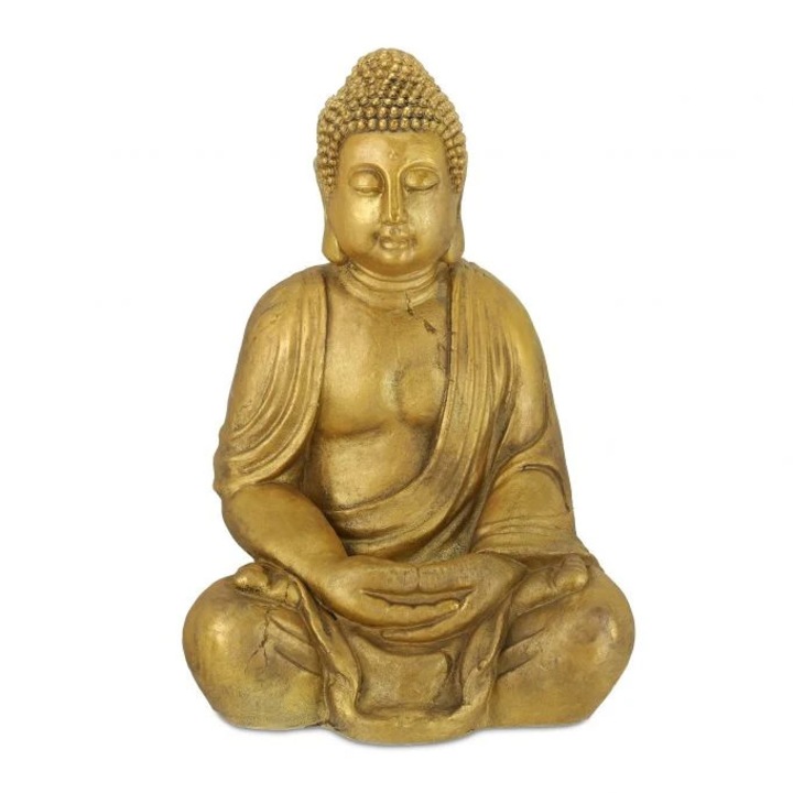 Nagy Buddha figura, B2X, 77x51x41cm, polirezin