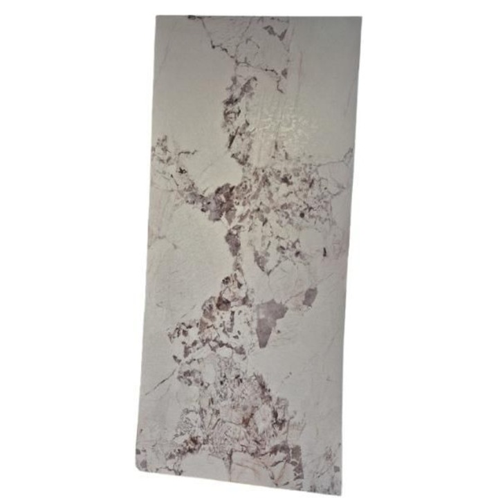 Panou decorativ PVC imitatie piatra (Carbonat de Calciu), tip panou decorativ textura piatra, Alb/Maro, impermeabil, ignifug, rezistent la abraziune, 2700x1200x3 mm, 3.24 mp suprafata acoperita, APC-HC8874D