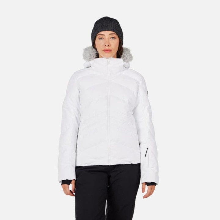 Geaca ski Rossignol W STACI INSULATED JKT, culoare alb, pentru dama, marime M