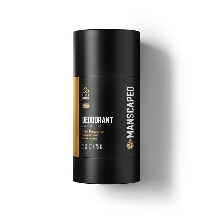 Deodorant Manscaped, stick 75g, transparent, pentru bărbați, fără aluminiu, parfum asemănător coloniei