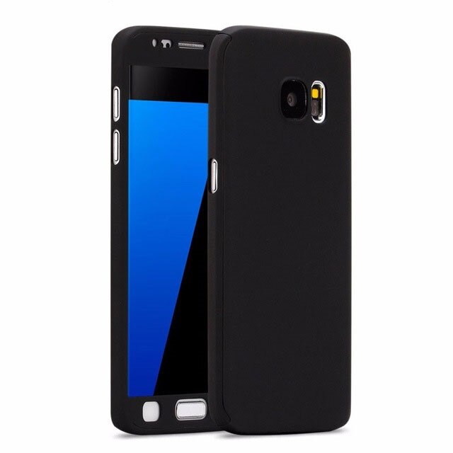 Husa Samsung Galaxy S7 Mystyle , Full Cover 360 + folie, Negru