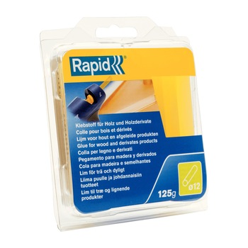 Batoane lipici Rapid Ø12mmx94mm, Lemn, galben, 125g, blister Batoane lipici Rapid Ø12mmx94mm, Lemn, galben, 125g, blister