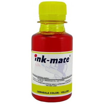 Flacon refill cerneala galben dye Lexmark 100ml,Ink-Mate 10N0227E (27) Flacon refill cerneala galben dye Lexmark 100ml,Ink-Mate 10N0227E (27)