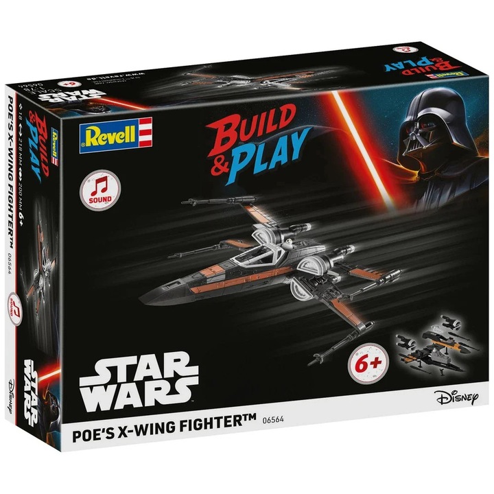Set de Constructie Revell Poe's X-Wing Fighter with Sound - Build & Play