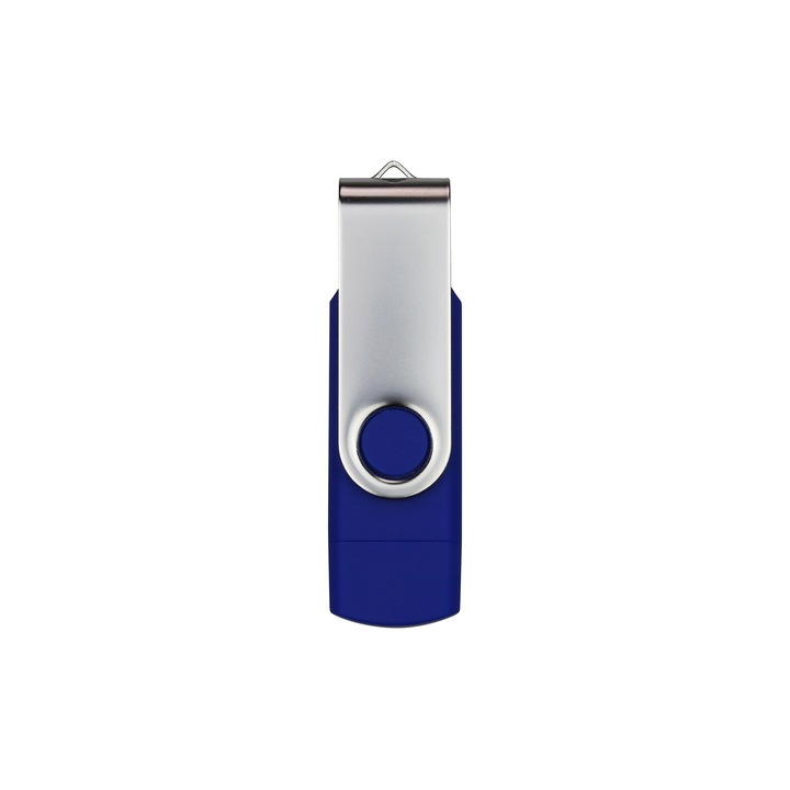 USB flash meghajtó Swivel, USB 3.0, 16 GB, Type-C OTG, kék