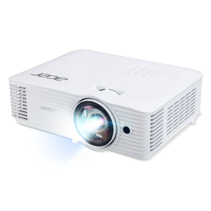 Видеопроектор Acer Projector S1287, DLP, Short Throw 0.6, XGA (1024x768), Max WUXGA (1920x1200), 4000 ANSI Lumens, 20,000:1 Dynamic Black, HDMI 3D Ready, 2x HDMI (1.4b), DC Out (5V/1A, USB-A), RS232, Speaker 16W, Bluelight Shield, 3.1 kg, 3Y, MR.JY711.001