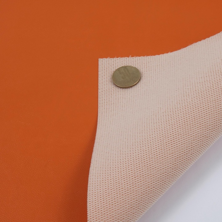 Imitatie piele portocaliu - latime 141cm, Depozitul de Scaune