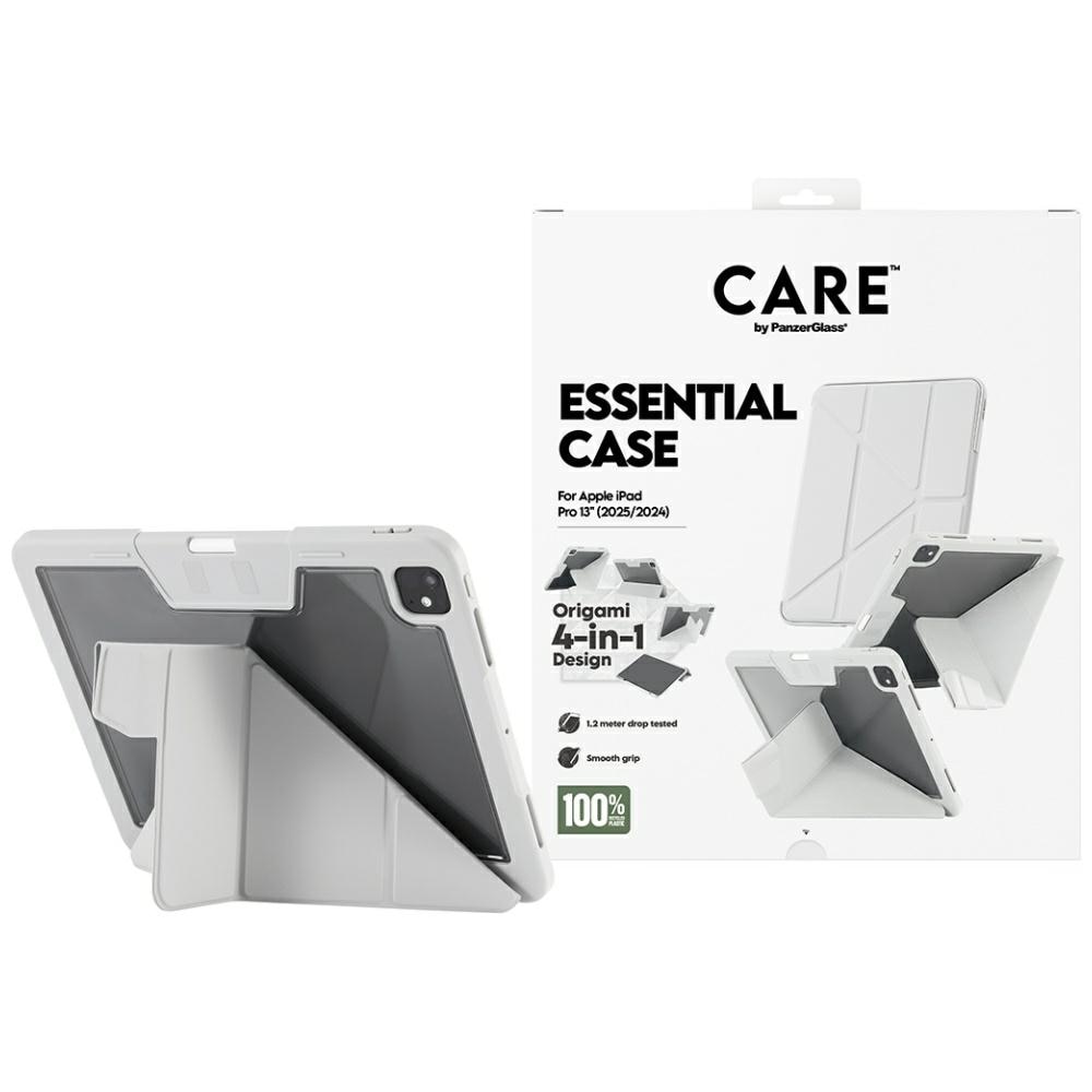 Carcasa Care by PanzerGlass Y compatibila cu iPad Pro 13 inch 2024 / 2025, Light Gray