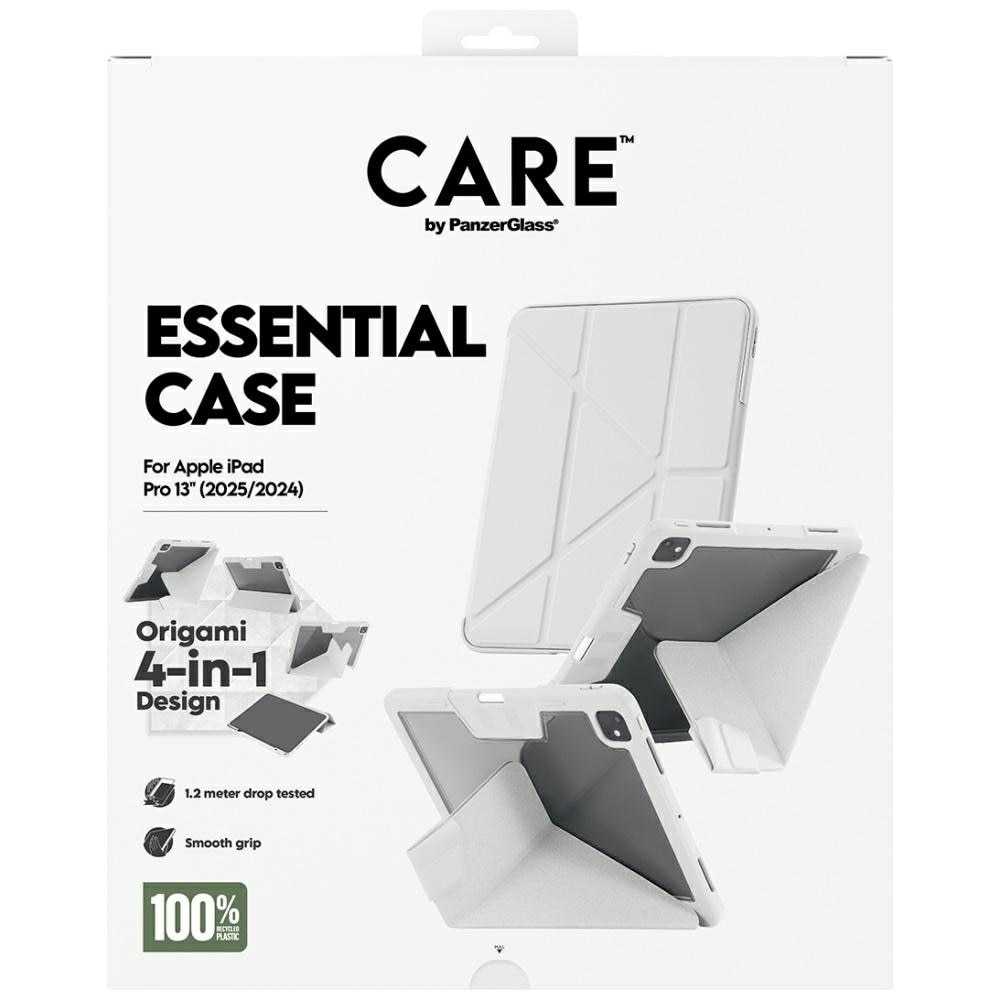 Carcasa Care by PanzerGlass Y compatibila cu iPad Pro 13 inch 2024 / 2025, Light Gray