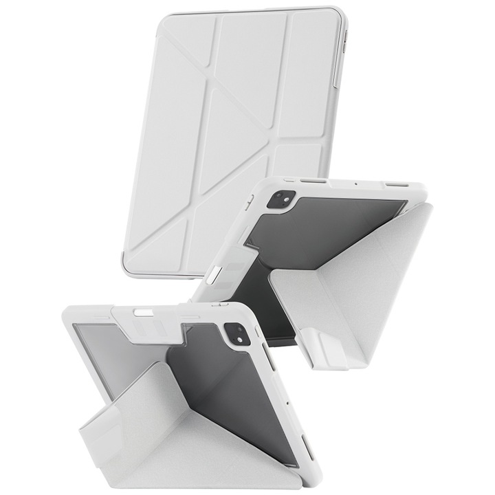 Carcasa Care by PanzerGlass Y compatibila cu iPad Pro 13 inch 2024 / 2025, Light Gray