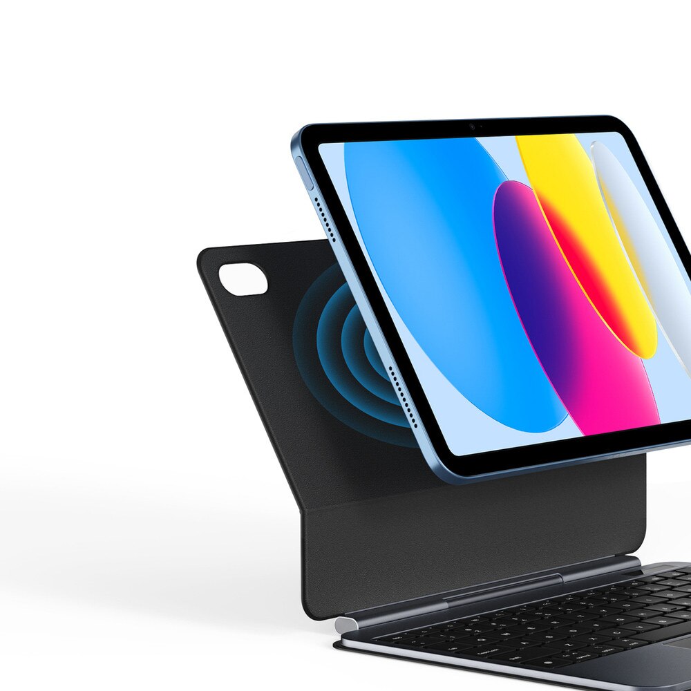 Husa cu tastatura Dux Ducis MK compatibila cu iPad 10 inch 2022 / iPad 11 inch 2025, Negru