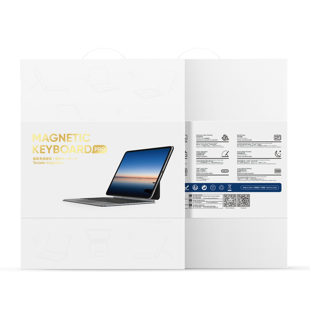Husa cu tastatura Dux Ducis MK compatibila cu iPad 10 inch 2022 / iPad 11 inch 2025, Negru