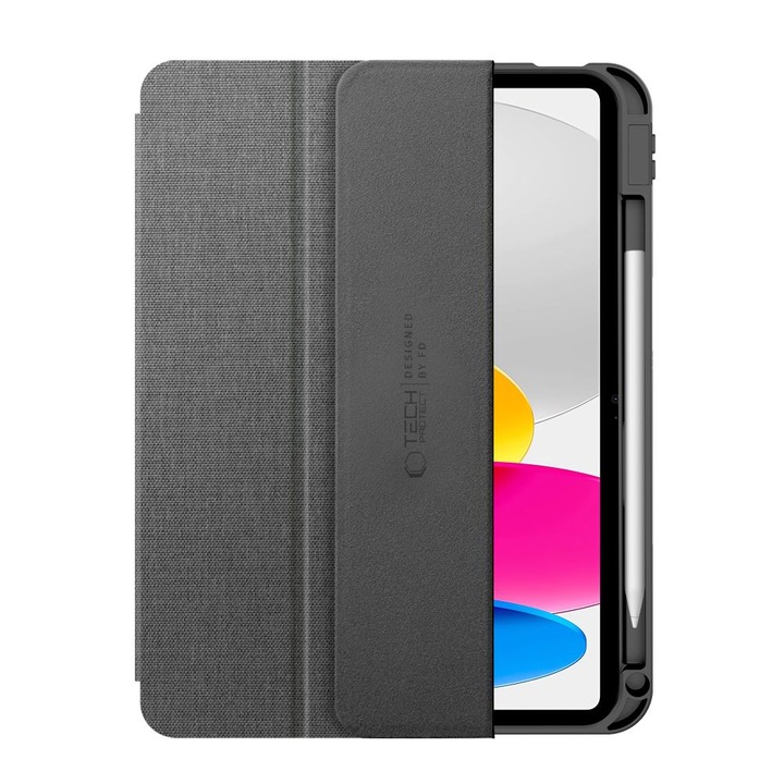 Husa de protectie tableta Tech-Protect SC Pen Canvas iPad 10.9" 10 / 2022 / 11" 11 / 2025 Charcoal Gri
