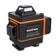 Nivelă laser 4D cu 16 linii – verde 360° autonivelantă, IP54, 2 baterii, suport de perete, rezistentă la apă/praf