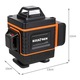 Nivelă laser 4D cu 16 linii – verde 360° autonivelantă, IP54, 2 baterii, suport de perete, rezistentă la apă/praf