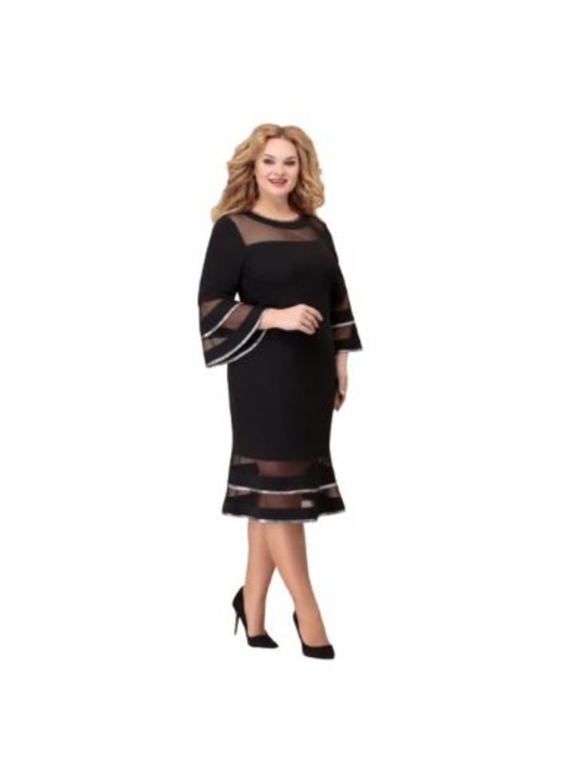 Rochia Natasha, Jerse, M, Negru