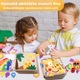 Монтесори образователна книга със сензорни дейности, Simply Joy, 10 страници за развитие на основни умения, образователна играчка за пътуване, множество дейности, подарък за бебета, момичета и момчета, Жираф, Жълт