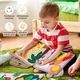 Монтесори образователна книга със сензорни дейности, Simply Joy, 10 страници за развитие на основни умения, образователна играчка за пътуване, множество дейности, подарък за бебета, момичета и момчета, Жираф, Жълт