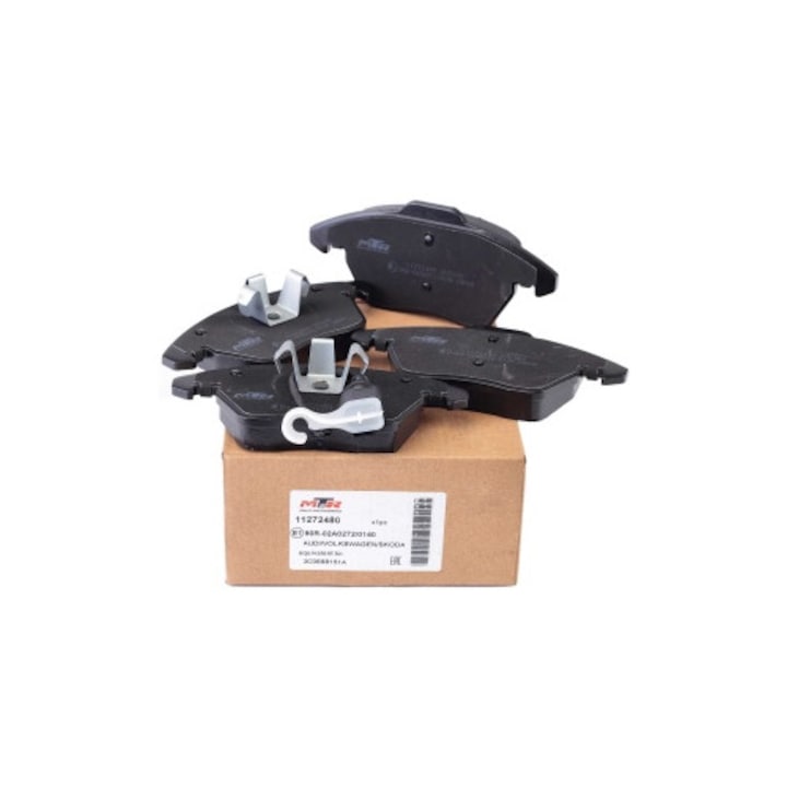 Set Plăcute Frână Față MTR, 4 buc, compatibile VW Golf V Plus, material de fricțiune de calitate, performanță stabilă, 2005-2013