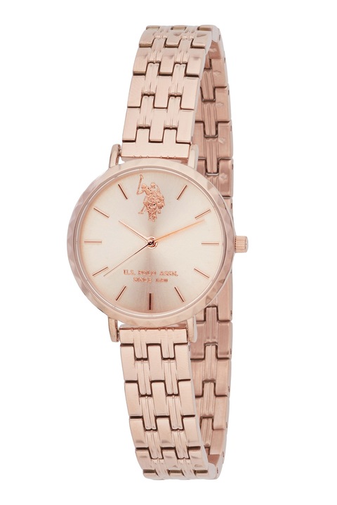 U.S. Polo Assn., Ceas din otel inoxidabil IP Plating, Auriu rose