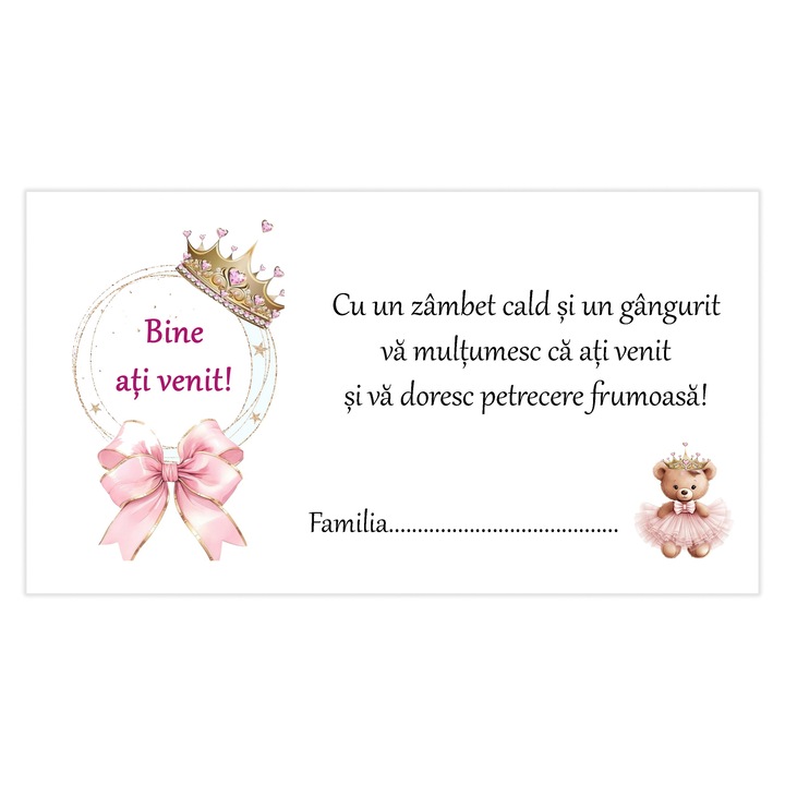 Plic Bani Botez 8 Necartonat