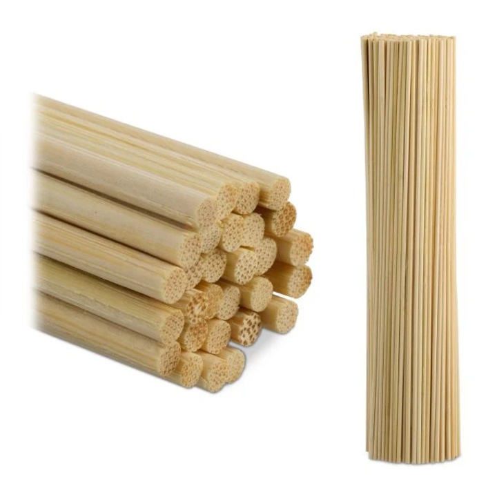 Set 500 bete de bambus B2X, ecologice, 30cm, 3mm