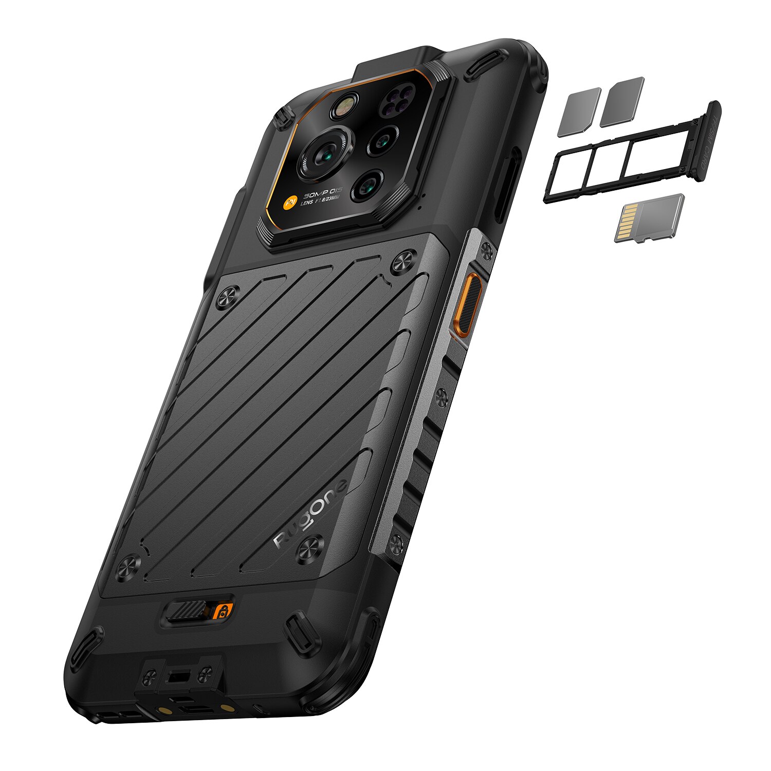 Telefon RugOne Armor, 5G, 512GB, 12GB RAM, Negru