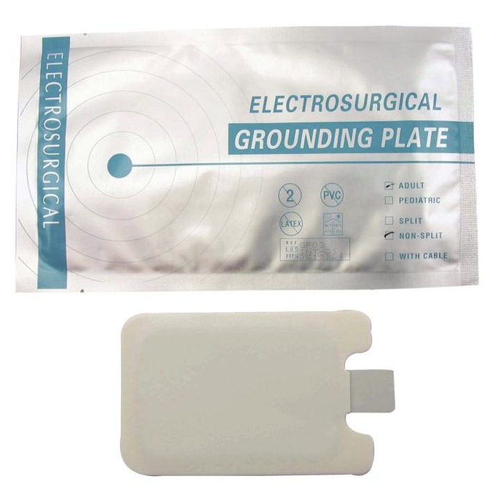 Electrod neutru pentru electrocauter adulti PRIMA - Placa de impamantare chirurgicala