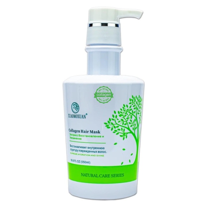 Masca Xiaomoxuan M2 - Collagen Hair Mask 550 ml - Restaureaza, Hidrateaza si Stimuleaza Cresterea Parului