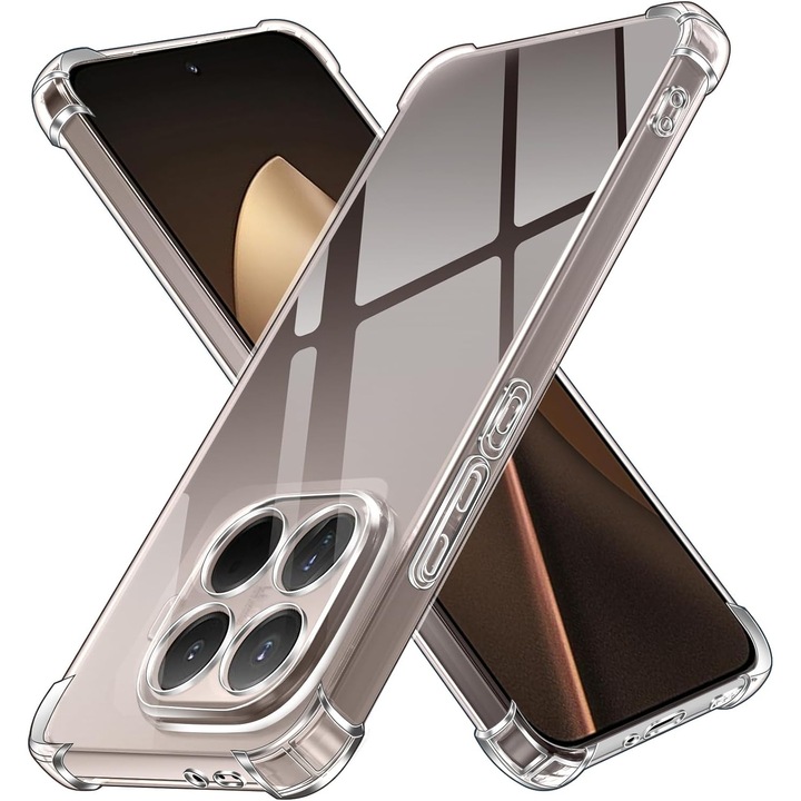 Калъф за Xiaomi 15T Pro Anti-Shock 1.5mm подсилени 4 ъгъла, прозрачен