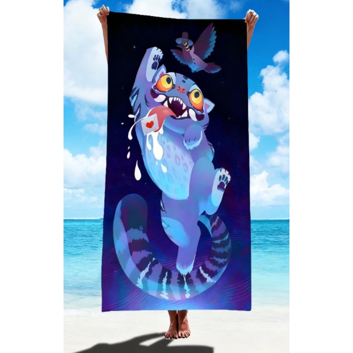 Prosoape plaja set K-POP Demon Hunter, microfibra, 70x150cm, multicolor