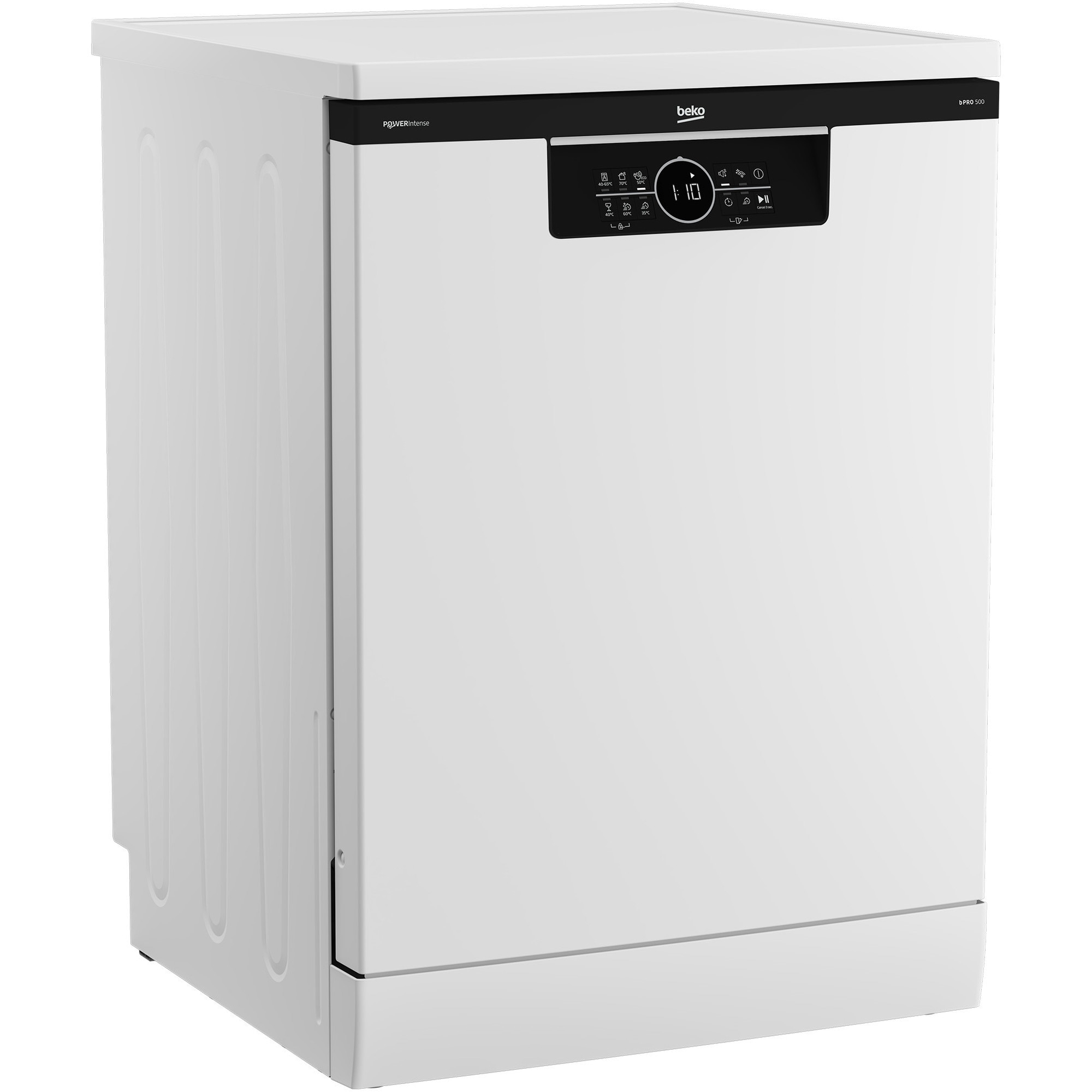 Masina de spalat vase Beko BDFN26450WP, 14 seturi, 6 programe, Clasa B, Display LED, Child Lock, Automatic Door Opening, Alb