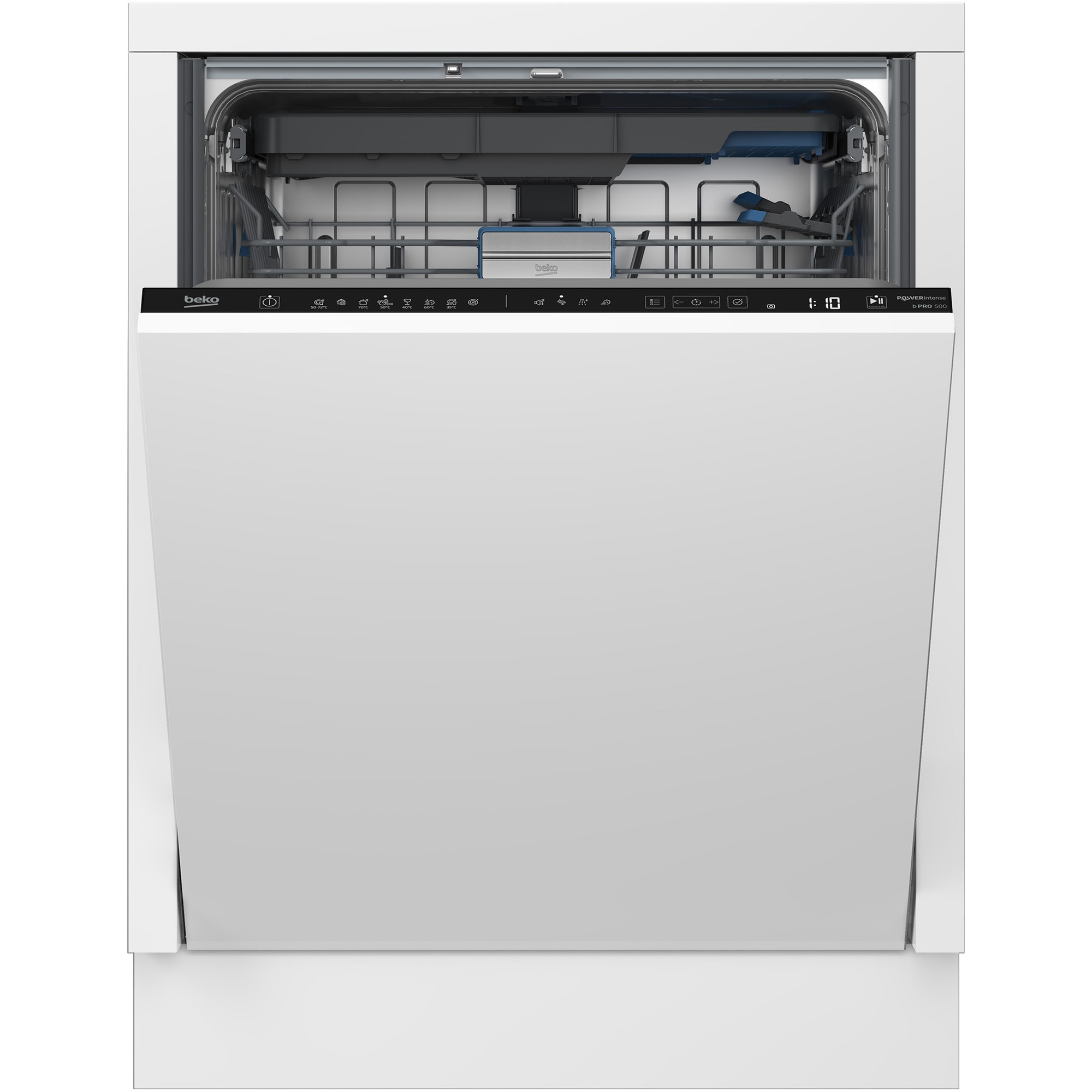 Masina de spalat vase incorporabila Beko BDIN38551P, 15 seturi, 8 programe, 60 cm, Clasa B, PowerIntense