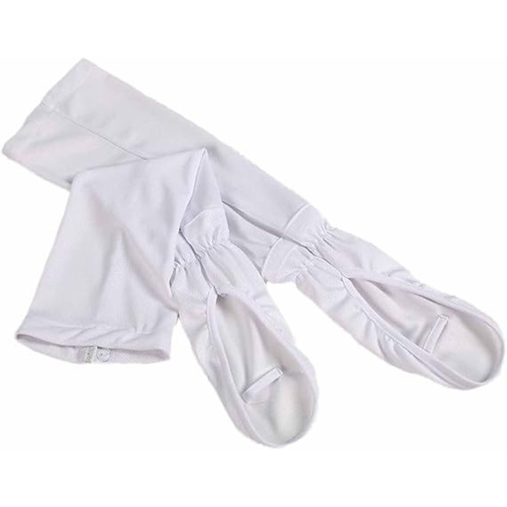 Maneci de protectie solara Manusi de vara racoroase pentru brate pentru condus, ciclism, golf pentru femei, albe