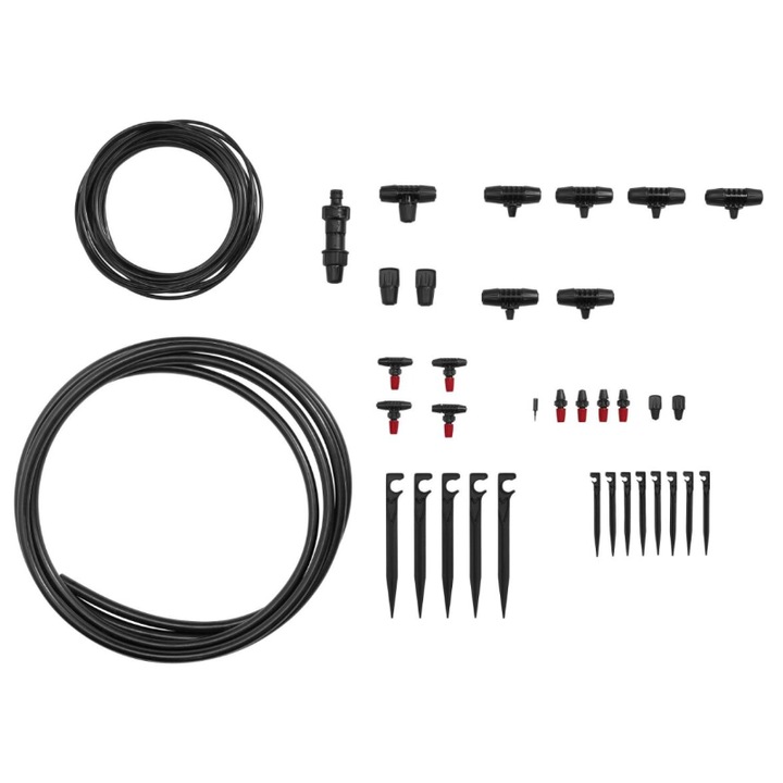 Set de irigare prin picurare Parkside, 36 de piese, rezistent la intemperii si UV