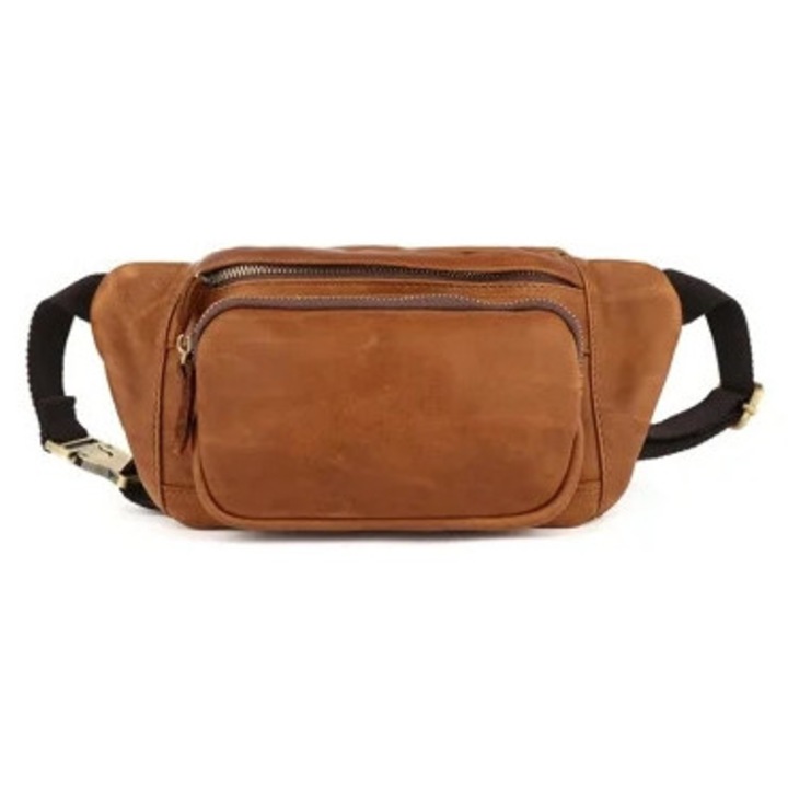 Férfi táska, Retro, többfunkciós, barna