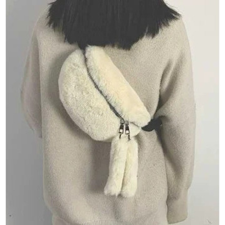 Női válltáska, bézs, szintetikus bőr, új szett