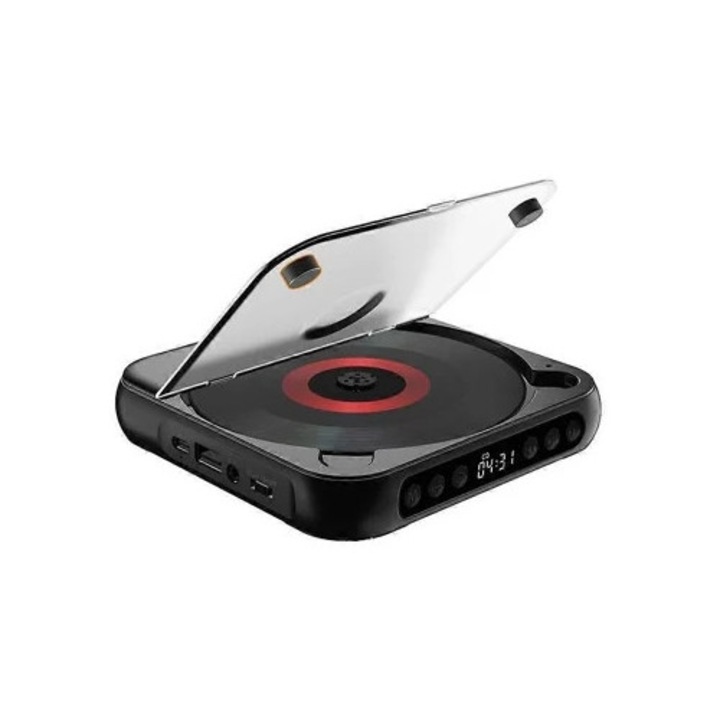 Player CD Slowmoose KC 918, difuzor Bluetooth portabil, repetor audio, multicolor, dimensiuni compacte.