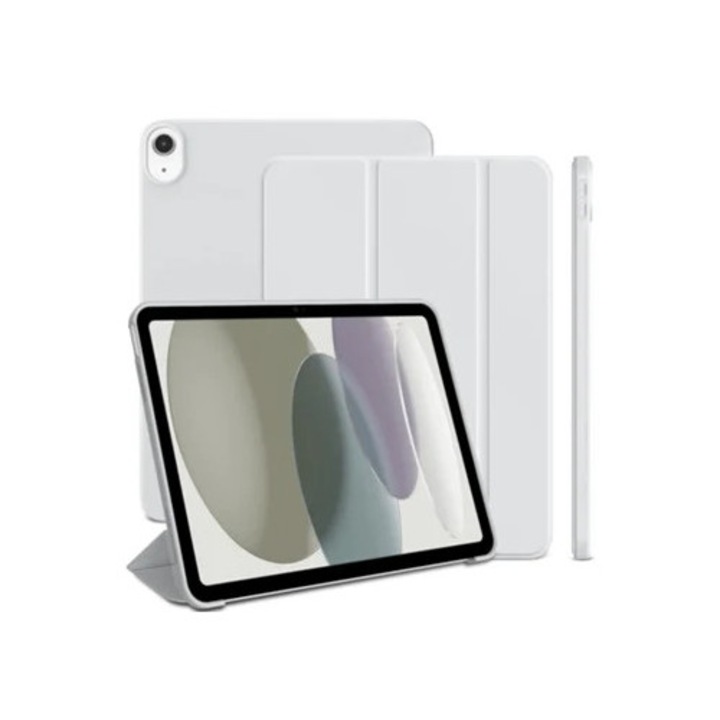 Husa tableta Trifold, gri, 11 inch, 10.9 inch, pentru iPad 11 (2025) si iPad 10.9 (2022)