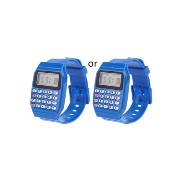 Ceas copii multifunctional din silicon Fad Kids, culoare multicolor