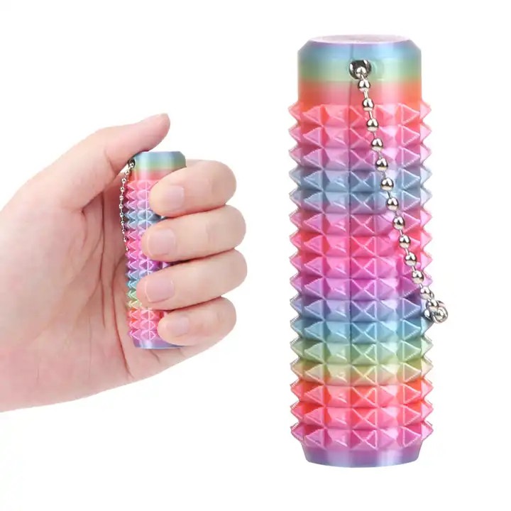 Jucarie fidget pentru ameliorarea durerii, stimulare a durerii pentru ameliorarea anxietatii, breloc fidget tepos, breloc de masaj pentru ameliorarea presiunii degetelor