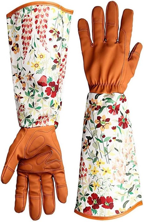 Manusi de gradinarit din piele rezistente la spini, mansete florale, protectie lunga pentru antebrat, pentru femei, manusi de taiere pentru gradina