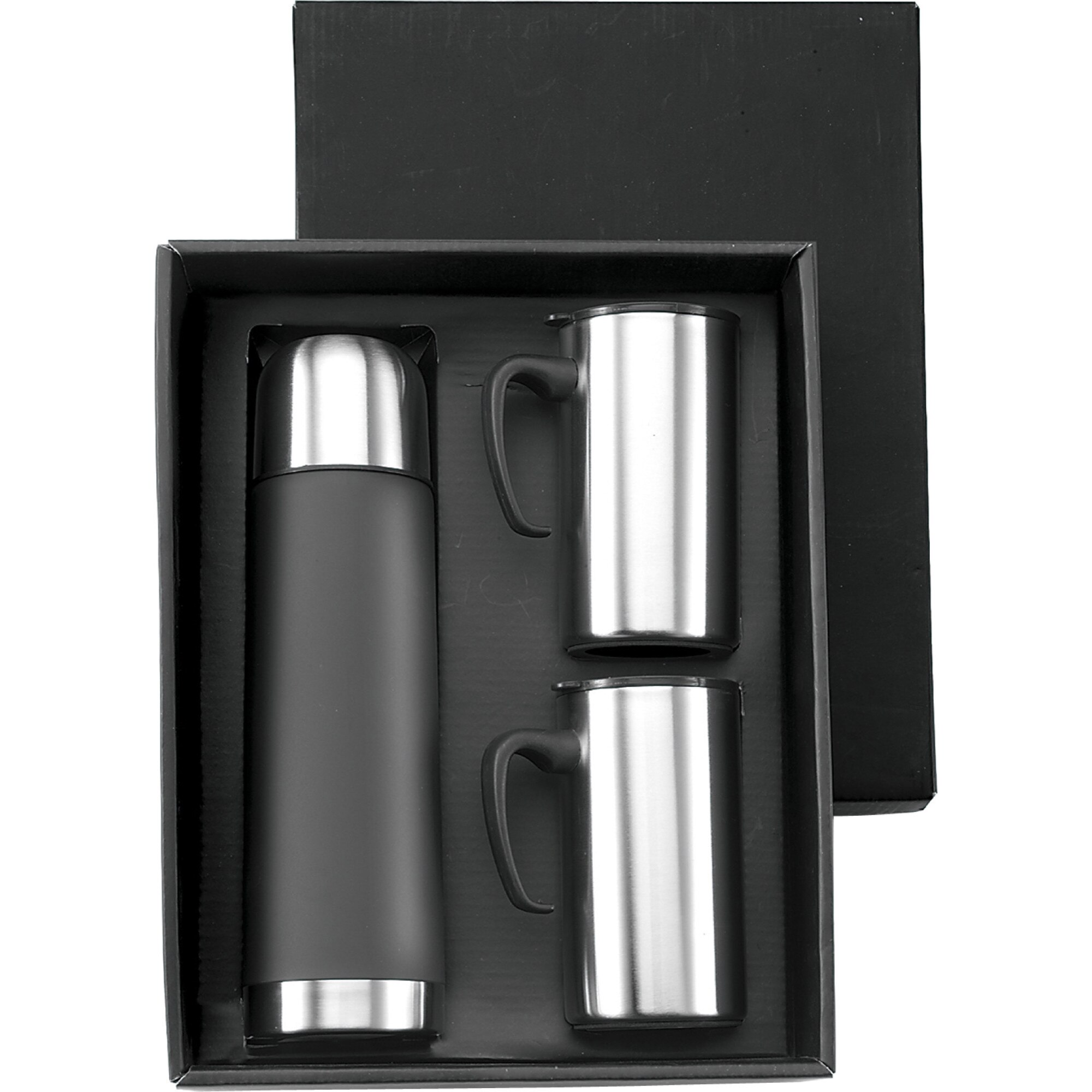 Set cadou termos negru 750 ml