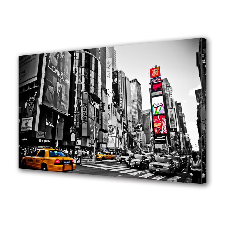 Tablou Canvas Luminos in intuneric VarioView LED Urban Orase Times Square New york, 30 x 45 cm
