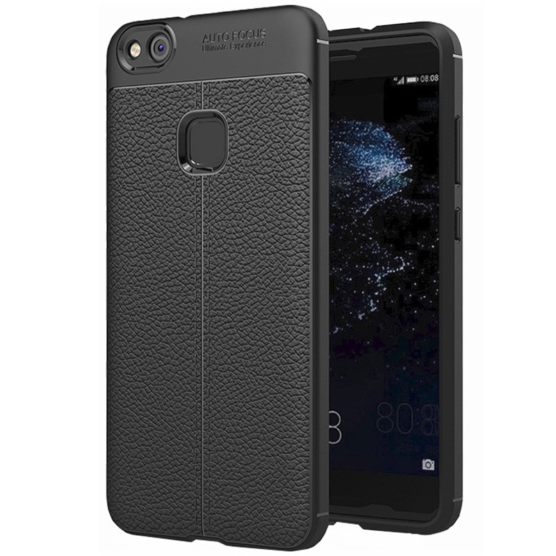 Husa de protectie silicon Leather PROTECTS pentru Huawei Nova 2, Negru