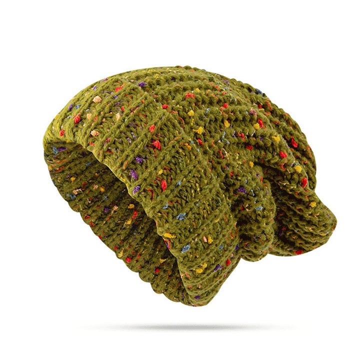 Caciula dama, caciula tricotata, calduroasa, multicolora