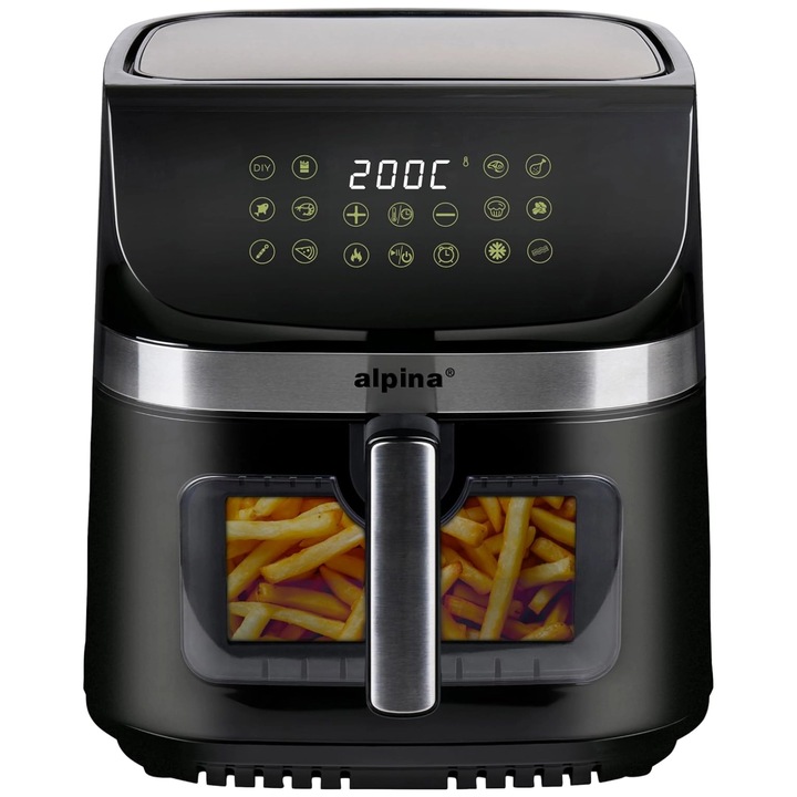 Alpina BL-27221 Forrólevegős fritőz, 1800W, 9l