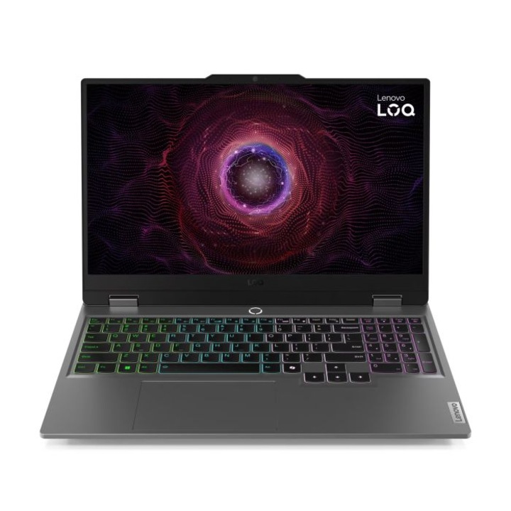 Laptop Lenovo LOQ 15ARP9 15.6", FHD, AMD Ryzen 5 7235HS, 12 GB RAM, 512 GB SSD, NVIDIA GeForce RTX 3050 6 GB, No OS, Luna Grey