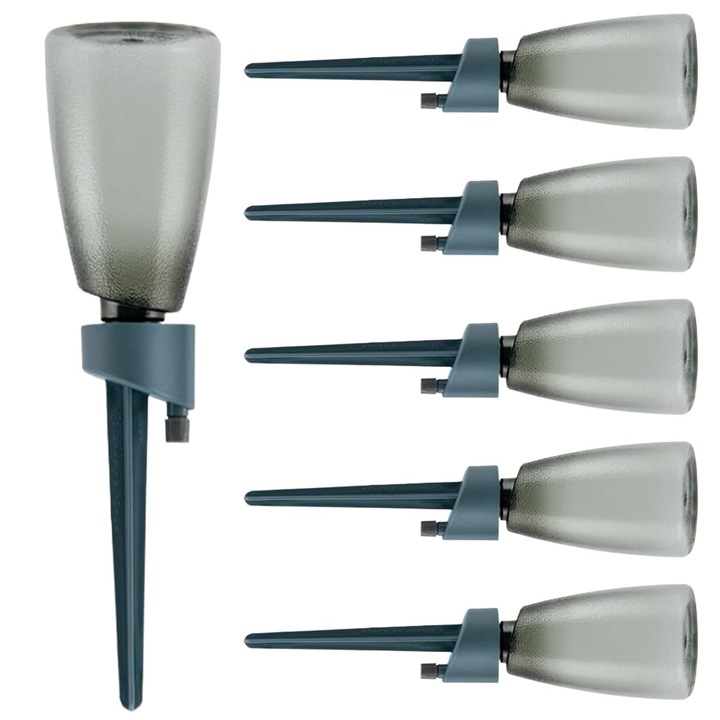 Set 6 dispozitive de udare automata, accesorii irigare, compatibile cu sticle, reutilizabile, albastru