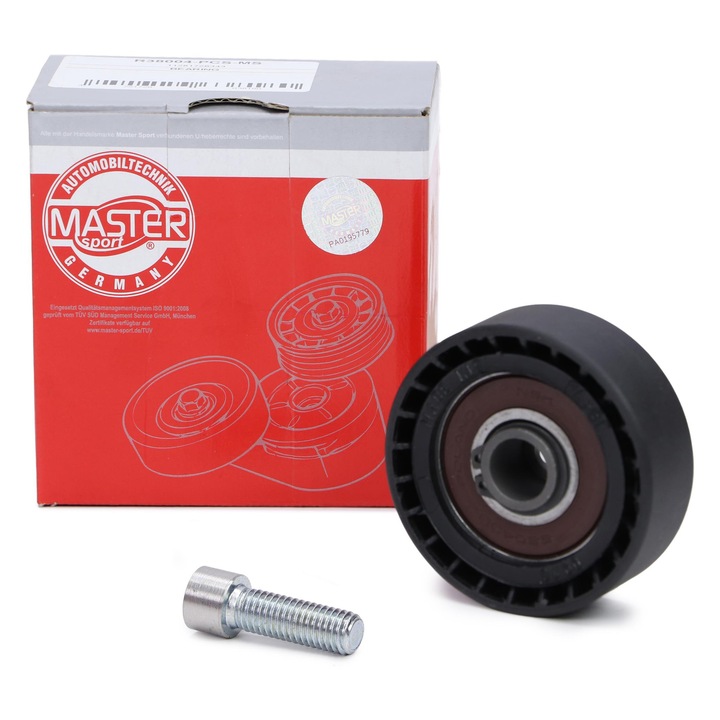 Vezetőgörgő, többfunkciós szíj, Master-Sport Germany, 25x70mm, BMW 3/5/7, X3/5, Z3/4, SKODA FELICIA